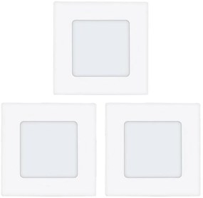 Eglo 78196 - КОМПЛЕКТ 3x LED вградени таванни осветителни тела 3xLED/2,7W/230V
