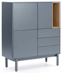 Син/сив висок скрин 100x120 cm Corvo – Teulat