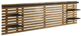 Табла за глава от черен/естествен бор 240x62 cm Nidra - Marckeric