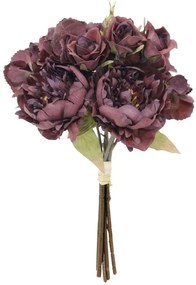 Декоративни цветя Peony в букет - Лилаво  (12 τεμάχια)