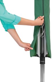 Външен простор Brabantia Lift-O-Matic 90300270, 60 м, Регулируема височина, Метален шиш за вкопаване, Калъф, Резистентен на корозия, Инокс