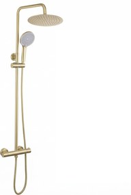 Душ комплект без чучур с термостат Rea Lungo Gold Brush