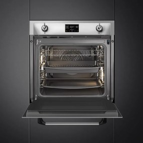 Фурна за вграждане Smeg SOP6902S2PX, 3000W, 68 л, Клас A++, 12 функции и 5 нива на готвене, Готвене чрез Комбинирана пара, Самопочистване, Таймер, 30-280C, Инокс
