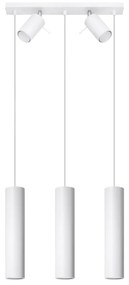 Бяла висяща лампа с метален абажур 45x5 cm Etna - Nice Lamps
