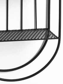 Черен стенен рафт Joshua - Tomasucci