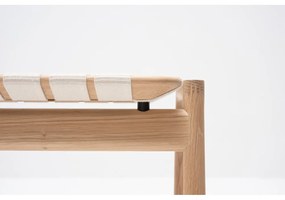 Пейка в бял/естествен цвят Klupa - Gazzda