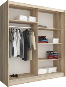 Гардероб Mazoo sliding-180 x 62 x 200 cm.-Natural