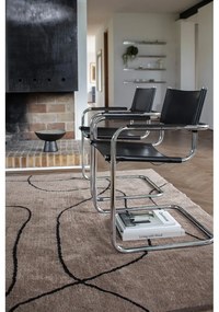 Кафяв памучен килим подходящ за пране 140x200 cm Shadow – Mette Ditmer Denmark