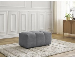 Сива табуретка от прежда с примки от букле Roxelane – Bobochic Paris