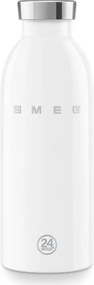 Термо бутилка SMEG Clima 50's Style WBF01WH, 500 мл, Херметично затваряне, Двустенна, Неръждаема стомана 18/8, Бял