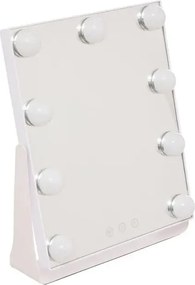 Огледало за баня 5five Holly, LED, 27x6x32 cm, Бяло