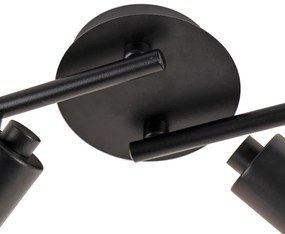 Модерен прожектор черен със злато 4-светлина - Magno