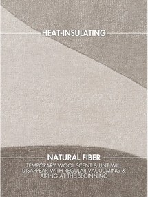 Бежов ръчно изработен вълнен килим 160x230 cm Hackney Clarissa – Ted Baker