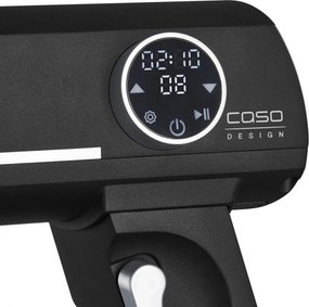 Кухненски робот Caso KM 1800 Black-E, 1800W, 6 л, 10 скорости, Таймер, Иноксова купа, Сензорно управление, LED, Черен мат