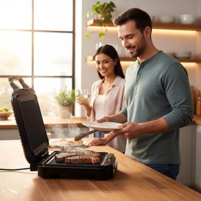 Уред за сандвичи 3в1 KADEN, 1200W, грил, тостер, черен, 28x35x10,5см