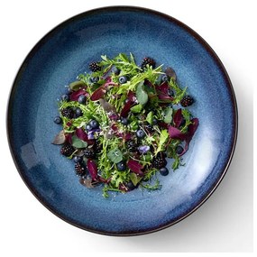 Черна/синя глинена купа ø 40 cm Gastro Dark Blue/Black – Bitz