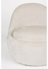 Кремаво кресло Nash – White Label