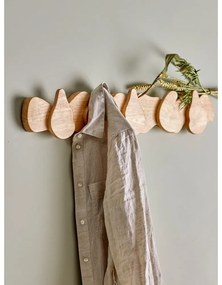 Стенна закачалка от масивно каучуково дърво в естествен цвят Ross – Bloomingville