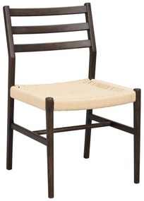 Трапезни столове в комплект от 2 бр. естествени/тъмнокафяви Harlan – Rowico