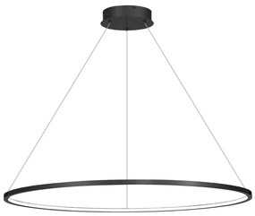 LED Пендел за баня SATURNO LED/57W/230V Ø 100 см IP44 антрацит