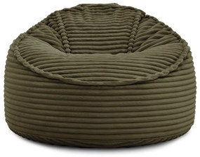 Зелен пуф от рипсено кадифе Socrate – Bobochic Paris