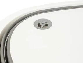 Купа 5five, Сива/Бяла, Сгъваема, 8 l, С тапа