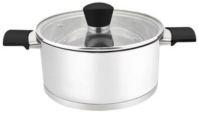 Тенджера с капак ZEPHYR ZP 1210, Многослойно дъно, Инокс - 20х12.5 см 3.7 L