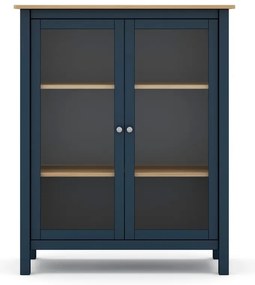 Тъмно син/естествен шкаф от борова дървесина 90x110 cm Misti - Marckeric