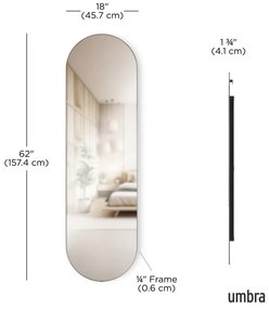 Стенно/стоящо огледало 46x157 cm Hubba – Umbra