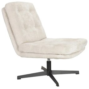 Кремаво въртящо се кресло Kai – White Label