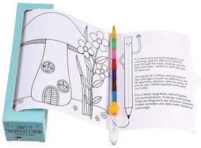 Пътуващ комплект детски книжки за оцветяване и пъзели Forest Forest Friends - Rex London