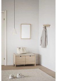 Стенна закачалка от дъбово дърво в естествен цвят Hillmond - Rowico