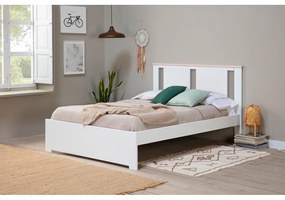 Бяло двойно легло с решетка 140x190 cm Enara - Marckeric