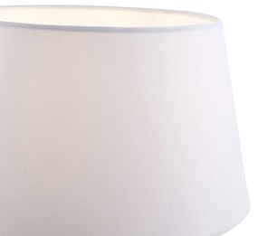 Подова лампа бронз с бял абажур и регулируема лампа за четене - Ladas