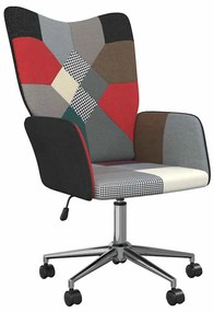 328205 vidaXL Релакс стол, пачуърк, плат