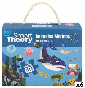 Детски Пъзел Colorbaby Sea Animals 60 Части 60 x 44 cm (6 броя)