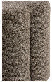 Кафява табуретка от плат букле Nalani – Light &amp; Living