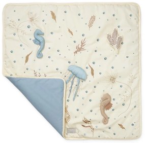 Светложълто детско килимче за игра 80x80 cm Sea Garden – Cam Cam Copenhagen