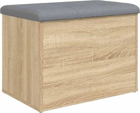 835042 vidaXL Пейка за съхранение, дъб сонома, 62x42x45 см, инженерно дърво