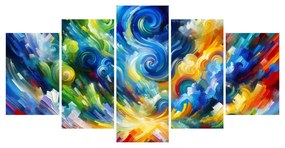 Картини от 5 части – Вихър на цветно небе