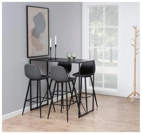 Светлосив бар стол с метална основа Wilma - Actona