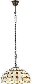 Brilagi - витражен полилей Tiffany на верига DORAN 2xE27/60W/230V