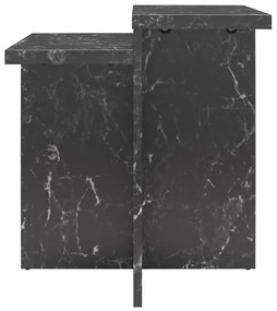 Черна масичка за кафе от декор от мрамор 56x56 cm Brielle – CosmoLiving by Cosmopolitan