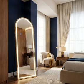 Огледало LED Orbit 50x160cm Brush Gold