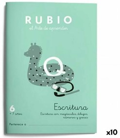 Writing and calligraphy notebook Rubio Nº06 испански 20 Листи 10 броя