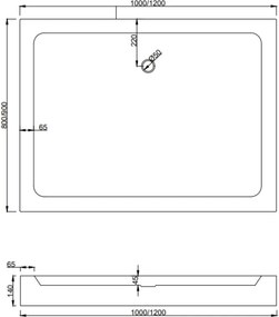 Mexen Apia плъзгаща се душ кабина 100 x 80 см, прозрачна, хром + корито Рио