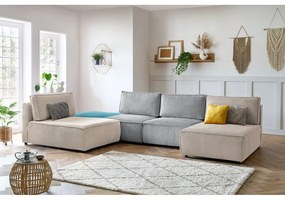 Променлив ъглов диван от велур Nihad modular - Bobochic Paris