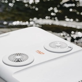 Хладилна кутия Adler AD 8090, 40 л, 58 W, 12/220/240V, Климатичен клас N, Специална изолация C5H10, Сив