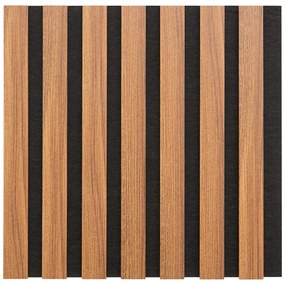 Сет декоративен панел atmosphera Colva, MDF, 30x30 cm, 3 бр - Тъмно дърво