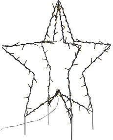 Черна коледна светлинна украса Foldy - Star Trading